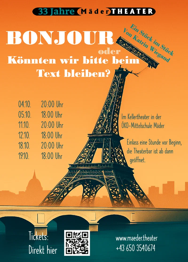 Flyer Bonjour – Könnten wir bitte beim Text bleiben?