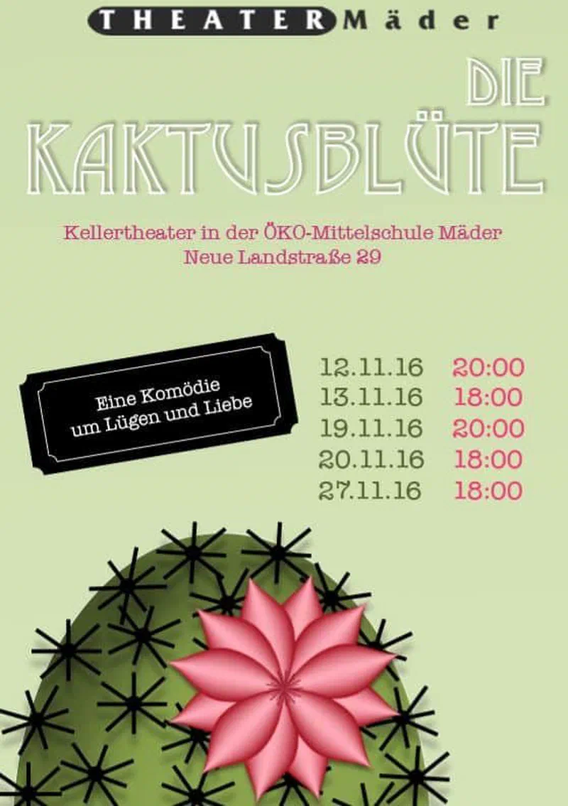 Flyer Die Kaktusblüte
