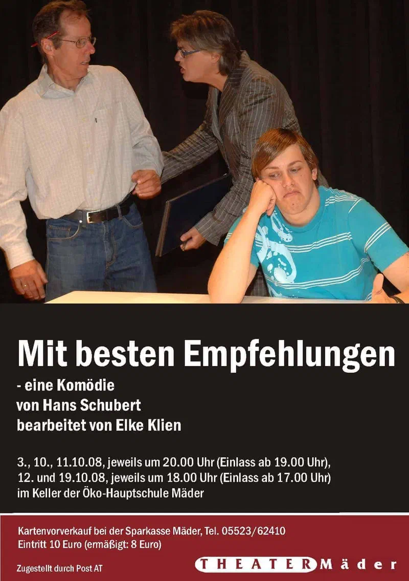 Flyer Mit besten Empfehlungen