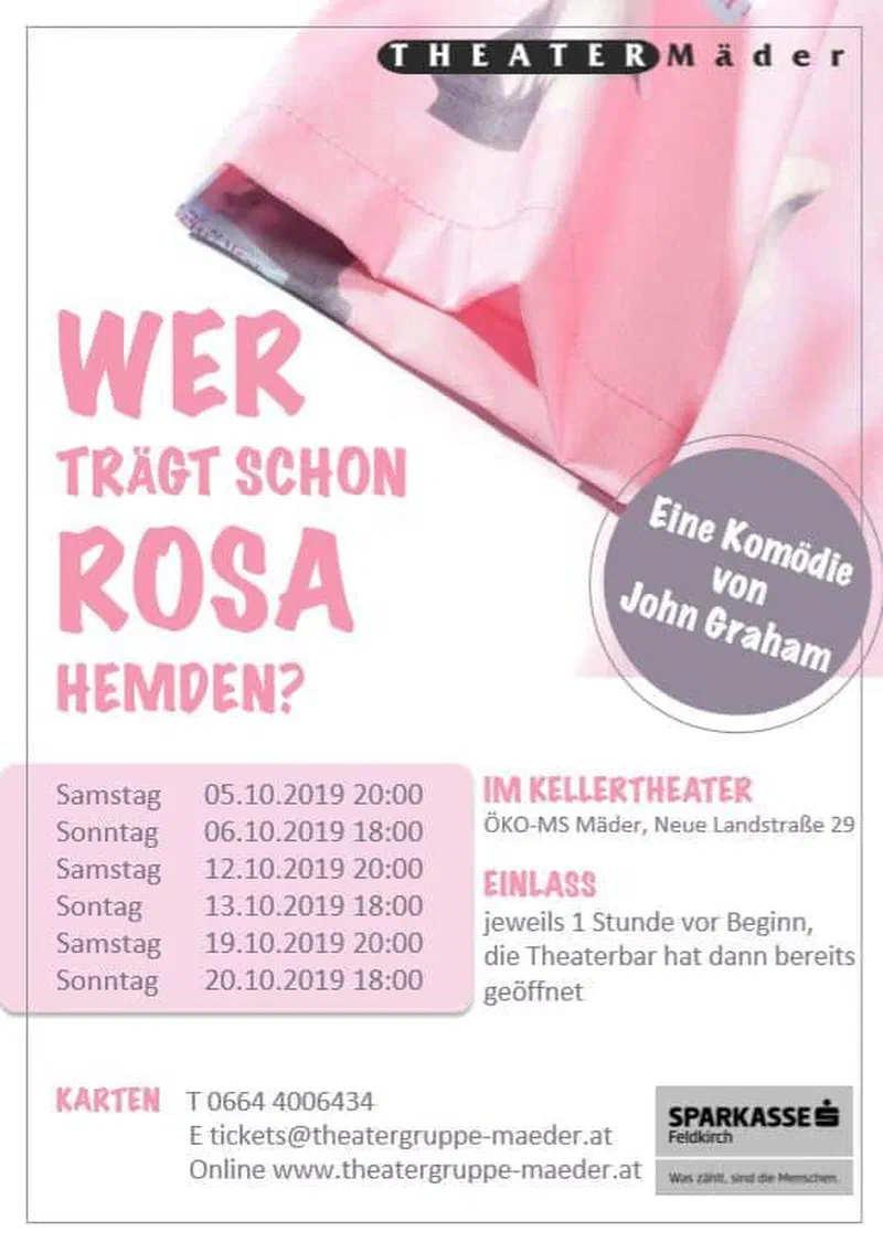 Flyer Wer trägt schon rosa Hemden?